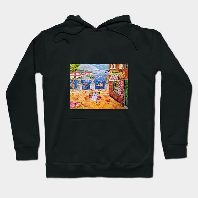 Italy Cafe Hoodie by PaintstopbyNandini